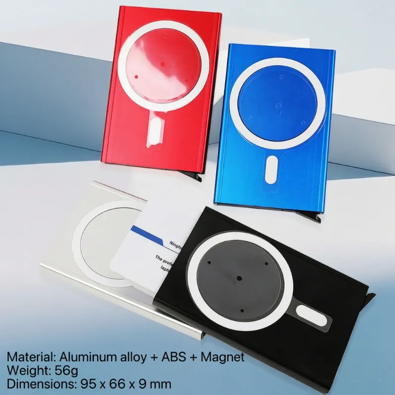 Mayetik aliminyòm Auto Pop-Up Kat Holder